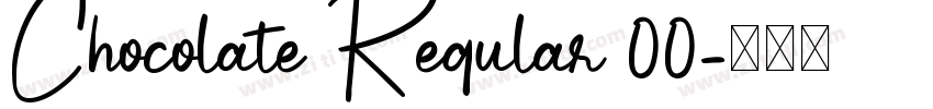 Chocolate Regular 00字体转换